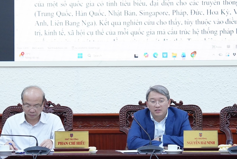 Rà soát đề án hoàn thiện cấu trúc hệ thống pháp luật Việt Nam